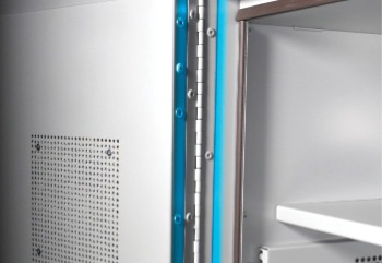 鋰電池充電安全櫃-門鉸鏈阻火防護