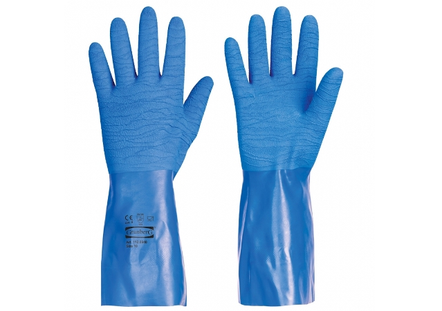Waterproof Gloves Made of Natural Rubber with Nitrile 112.0940