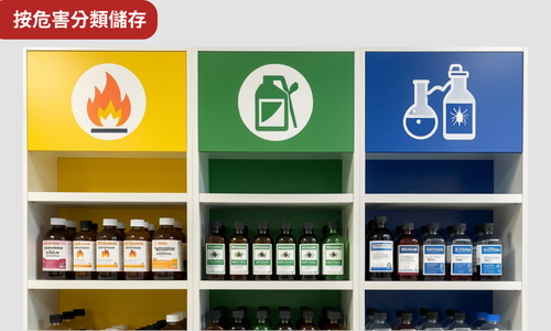 按危害分類儲存